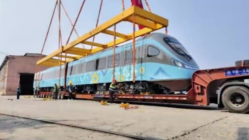 Голубые мечты на рельсах: первые вагоны LRT расправляют свои крылья в Астане