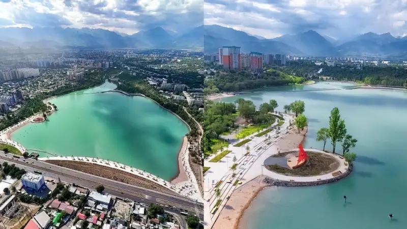 Обновленный Сайран в Алматы: Казахстанский фотограф запечатлел красоту реконструированного озера и его значение для горожан Павлодаре