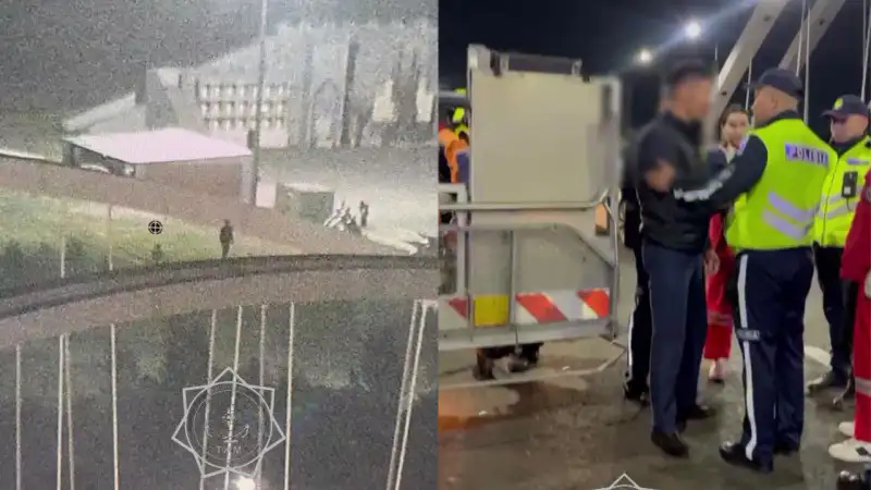 Астанинский мост как символ отчаяния: мужчина рискует жизнью ради месседжа к суду и бывшей Павлодаре