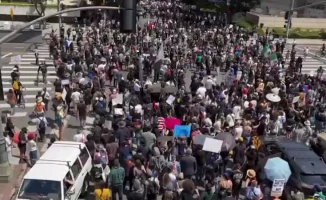 Комендантский час в Лос-Анджелесе: протесты против депортаций мигрантов 15 октября 2023 года