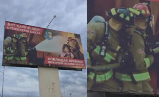 Кто спасет Костанай от американских героев на билборде?