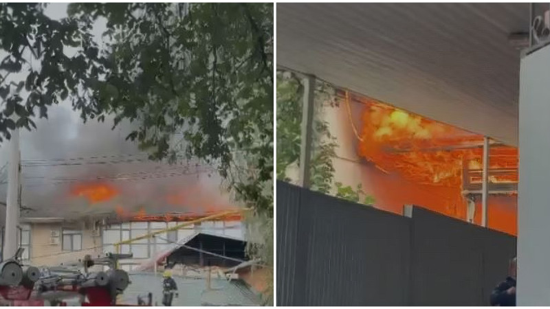 Пожар в Алматы: огонь уничтожил частный дом и угрожает четырёхэтажному зданию Павлодаре