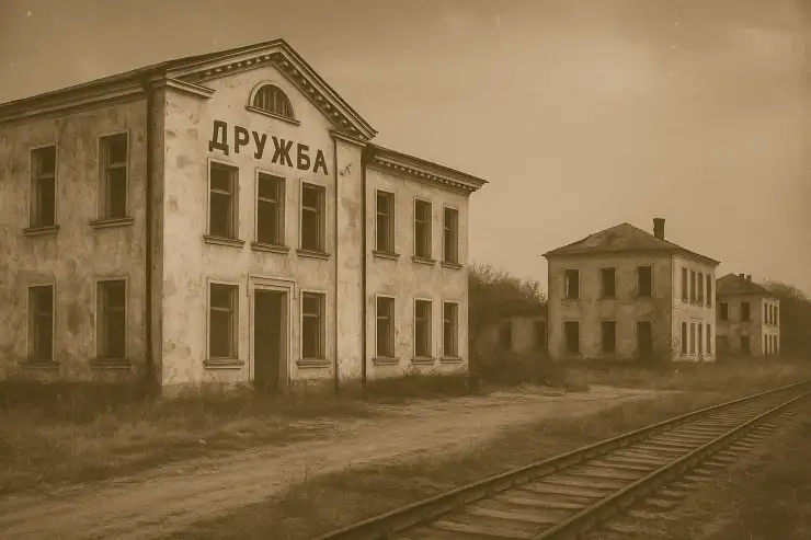 Как мог выглядеть посёлок Дружба (ныне — Достык) в 1960-е. Изображение сгенерировано ИИ