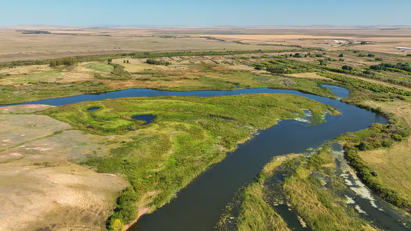 Река Мойылды,  фото с воздуха