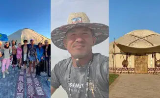 Казахская юрта преодолела тысячи километров: от Талгара до Burning Man в пустыне Блэк-Рок