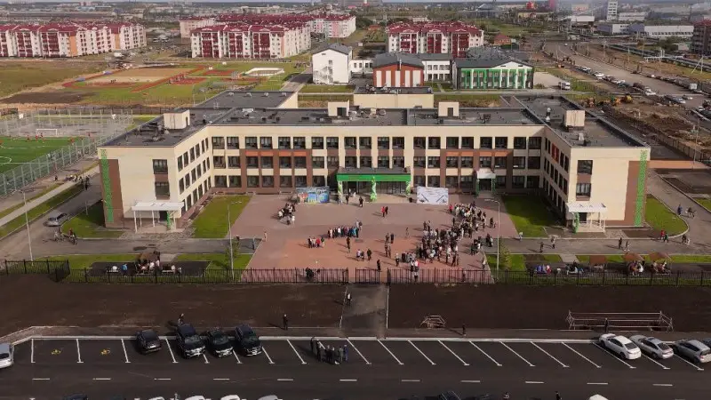 Открытие новой школы на 600 мест в Петропавловске в рамках проекта 'Келешек мектептері' Павлодаре