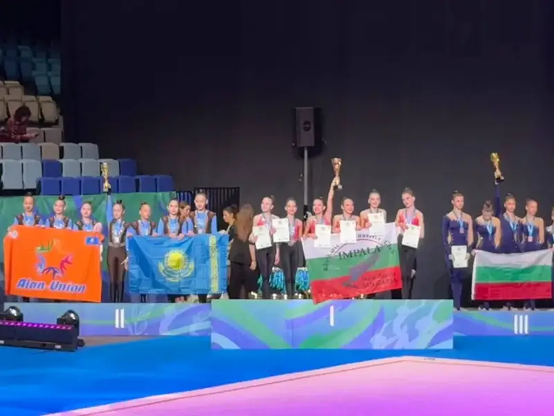 Сборная Казахстана завоевывает медали на международных турнирах по эстетической групповой гимнастике Павлодаре