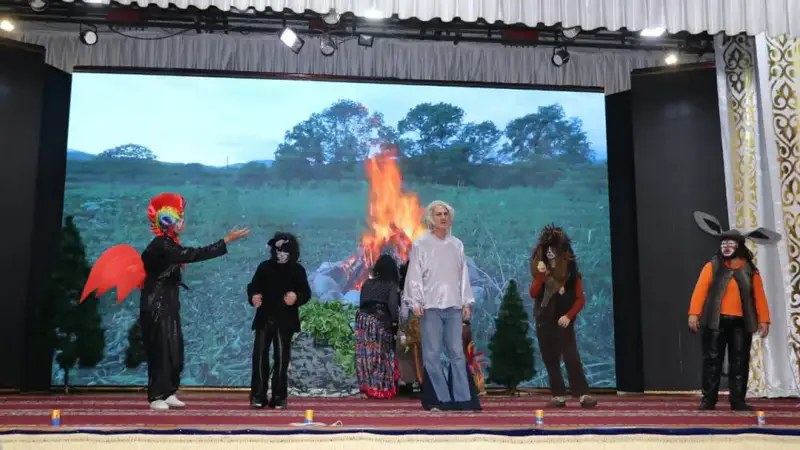 Мюзикл «Бременские музыканты» в Осакаровском районе Павлодаре