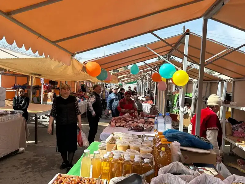 В Алмалинском районе Алматы открылась вторая ярмарка выходного дня (3)