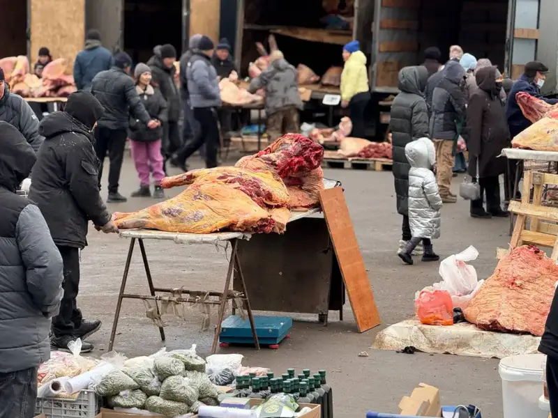 Ярмарки в Казахстане 2023 продажи 7900 тонн мяса овощей молочных продуктов Павлодаре