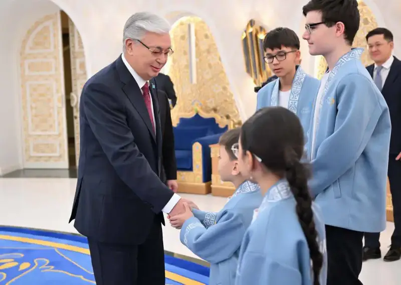 Шахматист из Актау Эдгар Мамедов, одержавший победу на мировых первенствах, встретился с Главой государства (2)