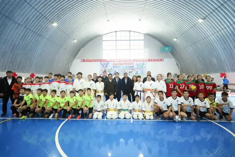 Нурдаулет Килыбай принял участие в открытии нового спортивного комплекса в Тупкараганском районе (10)