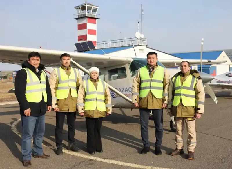 Qazaq Geophysics начала аэрогеофизические исследования в области Абай Павлодаре