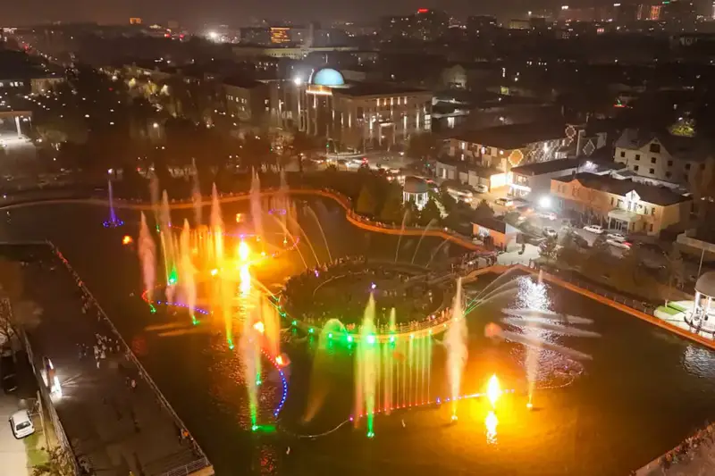 ШЫМКЕНТ: НОВЫЙ МУЗЫКАЛЬНО-ОГНЕННЫЙ ФОНТАН УВЕКОВЕЧИВАЕТ ГОРОДСКУЮ КУЛЬТУРУ И ИННОВАЦИИ Павлодаре