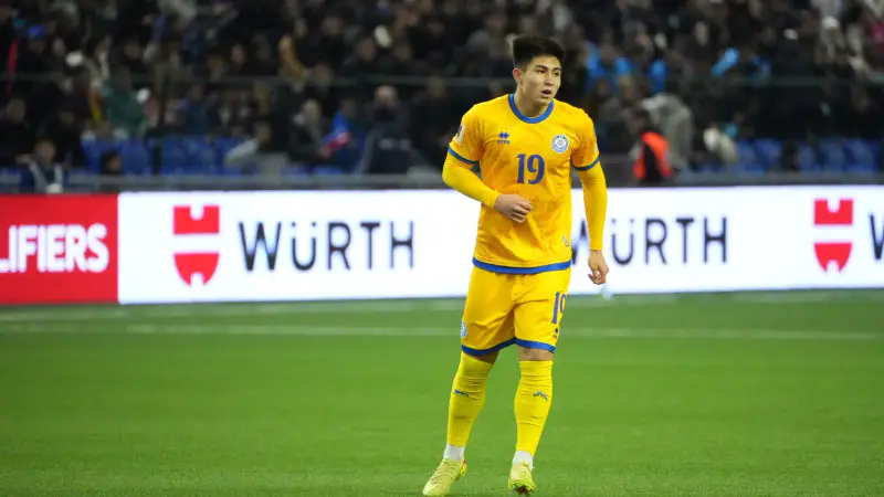 Дастан Сатпаев забил первый гол за сборную Казахстана в матче против Бельгии Павлодаре