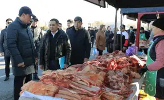 Цены на ярмарке в Таразе ниже рыночных Ербол Карашукеев проверил ассортимент товаров