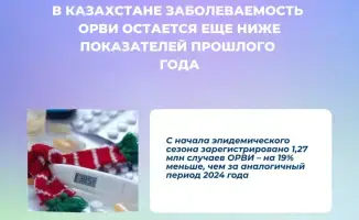 Казахстан: Заболеваемость ОРВИ ниже прошлого года