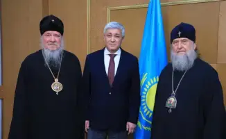 Встреча двух духовных маяков: аким Карагандинской области и митрополит Александр обсуждают мир и согласие