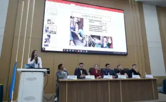 Спортсмены в Алматы против наркотиков для студентов