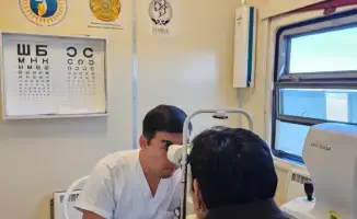 Медицинский поезд «Саламатты Қазақстан» оказал помощь 832 жителям Отырарского района