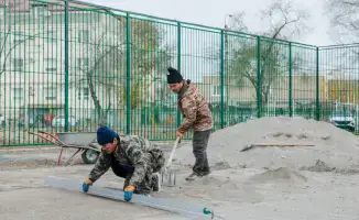 Атырау: Завершение строительства 44 игровых и спортивных площадок