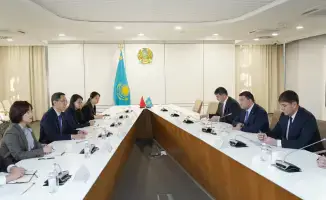 Встреча акима Нуралхана Кушерова с послом Китая Хань Чуньлинем в Туркестанской области