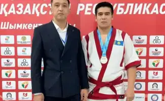 Спортсмены из Туркестанской области блеснули на чемпионате страны по қазақ күресі в Шымкенте