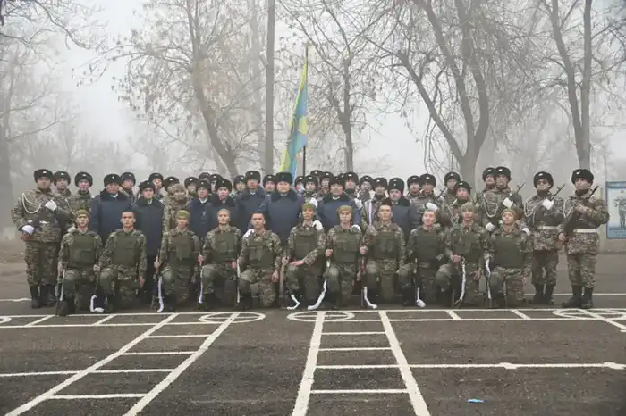 В Шымкенте солдат бригады противовоздушной обороны привели к Военной присяге Павлодаре