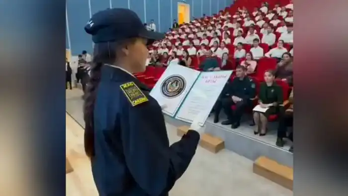 Полицейский класс “Жас сақшы” торжественно принял присягу в Жамбылской области Павлодаре