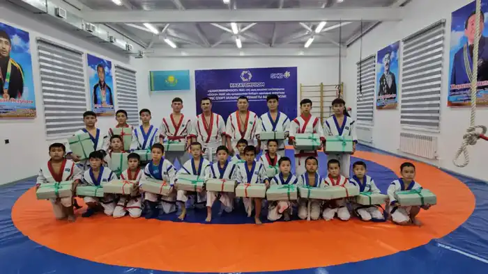 В селе Кейден открыт новый зал борьбы для 50 детей Павлодаре