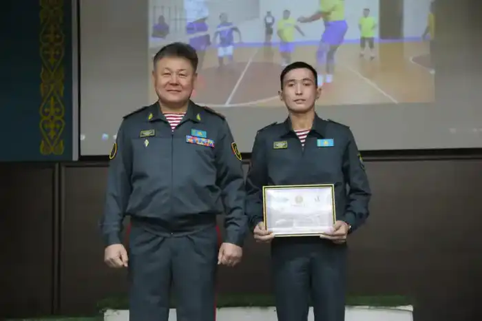 В Национальной гвардии МВД РК состоялось соревнование по волейболу (3)