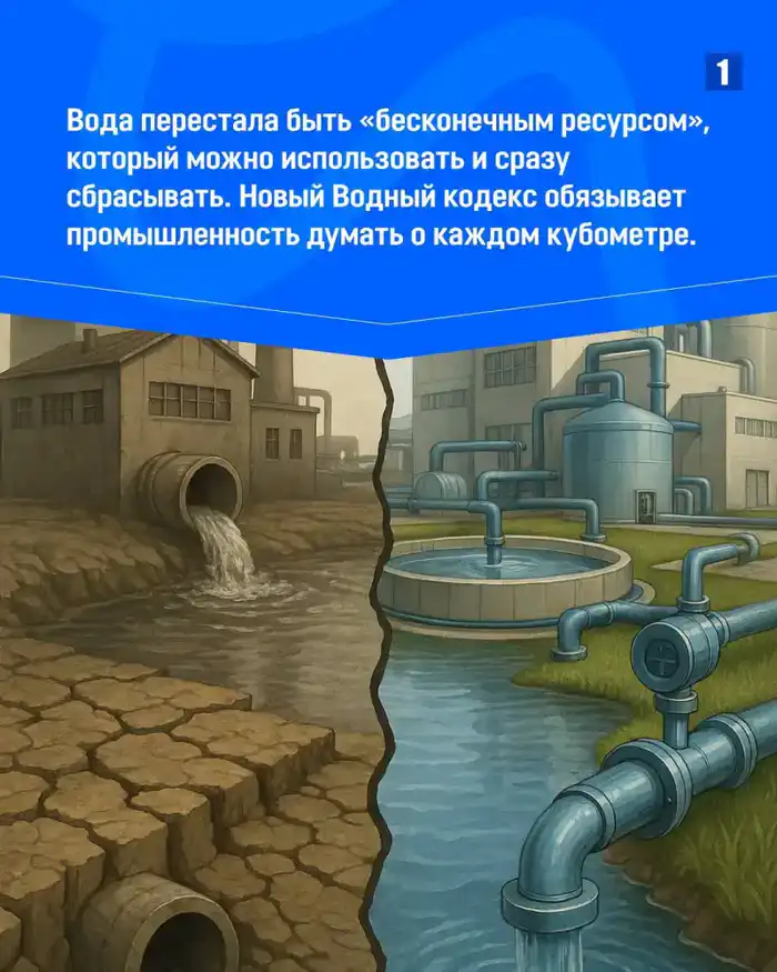 Рациональное использование воды в промышленности по новому Водному кодексу Павлодаре