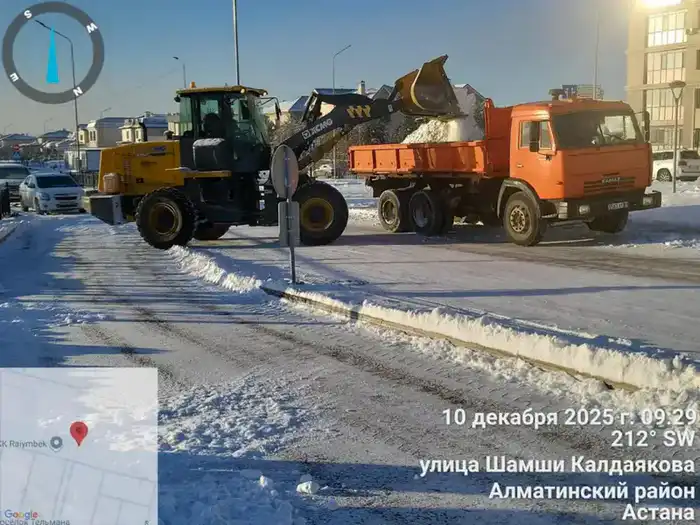В Астане развернуты масштабные снегоуборочные работы с участием более 3 000 дорожных рабочих и 1 378 единиц техники Павлодаре