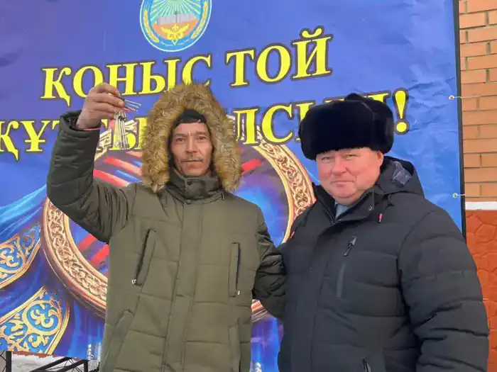 Ключи от новых квартир в Егиндыкольском районе для семей из социально уязвимых слоев Павлодаре