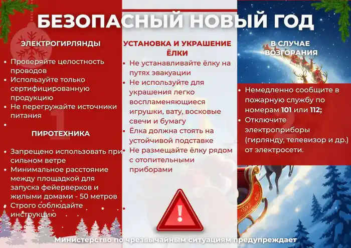Безопасные праздники: МЧС подготовил чек-лист пожарной безопасности при установке новогодних ёлок (2)