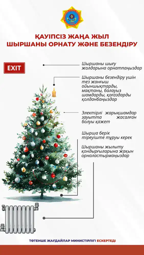 International Fire Safety Guidelines for Holiday Tree Installations: Recommendations from the Ministry of Emergency Situations Павлодаре