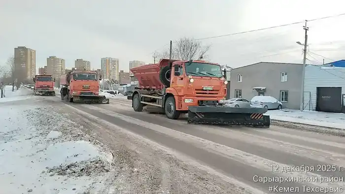 Снежные вызовы: более 3 000 дорожных рабочих обеспечивают уборку снега в Астане Павлодаре