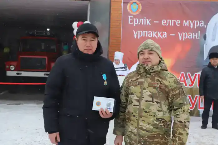 В селе Атасу области Ұлытау открылся новый пункт добровольных противопожарных формирований (4)
