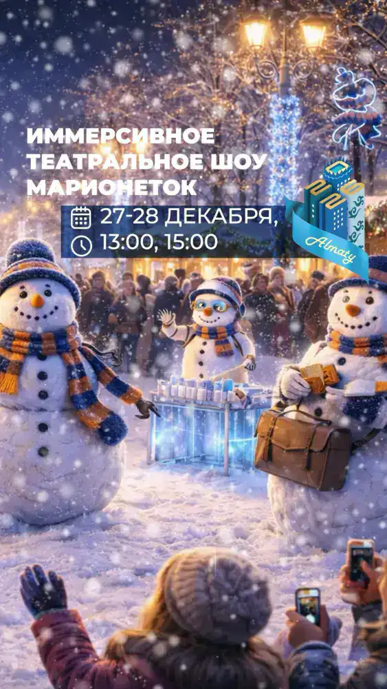 В Алматы стартовал зимний городской фестиваль «Жаңа жыл на Панфилова» (4)