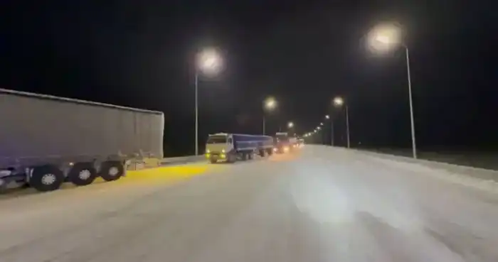 Сопровождение грузовых автомобилей полицией в условиях ухудшения погоды в Жетысу: меры безопасности для водителей Павлодаре