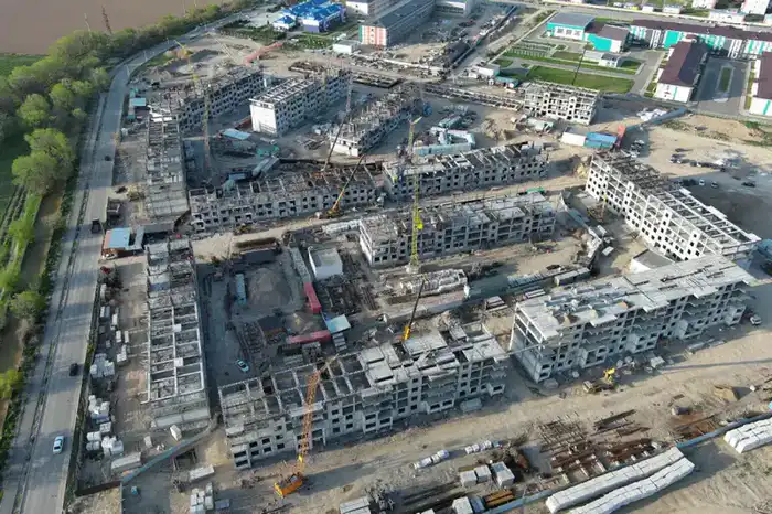 46 многоквартирных домов возводят в Жамбылской области (7)