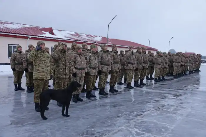 Собака Айқас: четвероногий защитник военной части! Павлодаре