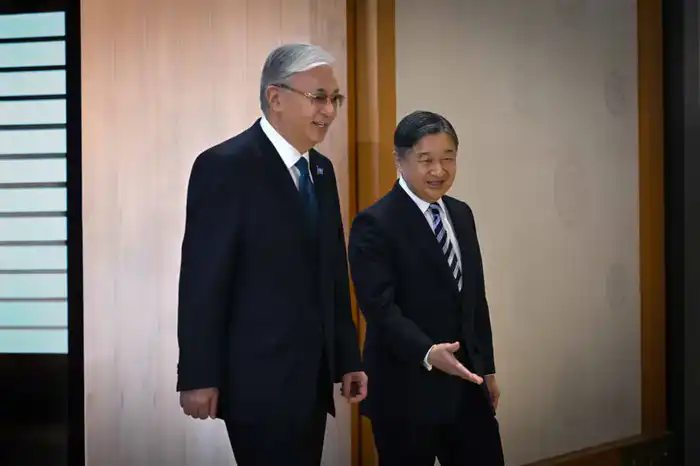 Токаев и император Нарухито