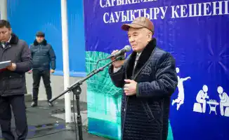 Новый спорткомплекс открылся в Сарыкемере