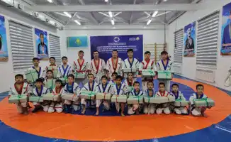 В селе Кейден открыт новый зал борьбы для 50 детей