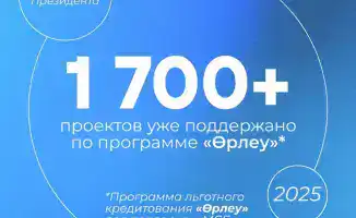 Поддержка предпринимательства в Казахстане: 1 700 проектов получили финансирование по программе «Өрлеу»