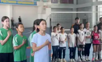 Спортивный турнир в Асе: подростки борются за победу в волейболе против наркотиков