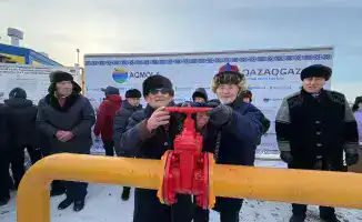 Подключение газа в Караоткеле Целиноградского района завершено