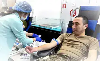Донорская акция в Национальном университете обороны
