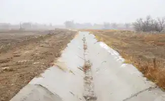 Первая механизированная очистка канала в Жамбылской области